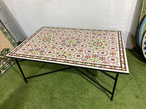 MyTindy Amazing mosaic Table Moroccan for outdoor & indoor, pink mosaic Table 100% handcrafted, included shipping