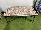 MyTindy Amazing mosaic Table Moroccan for outdoor & indoor, pink mosaic Table 100% handcrafted, included shipping, view 6