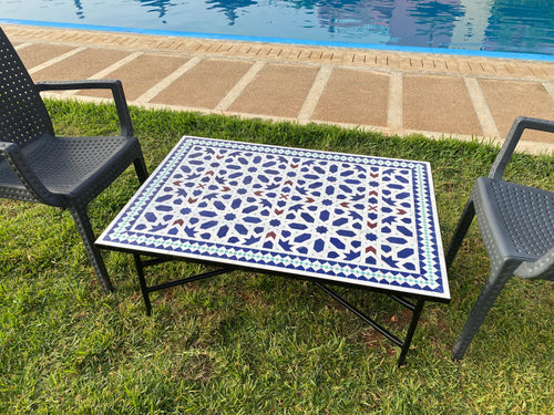 MyTindy Amazing mosaic Table Moroccan for outdoor & indoor, Summer mosaic Table 100% handcrafted, included shipping
