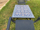 MyTindy Amazing mosaic Table Moroccan for outdoor & indoor, Summer mosaic Table 100% handcrafted, included shipping, view 3