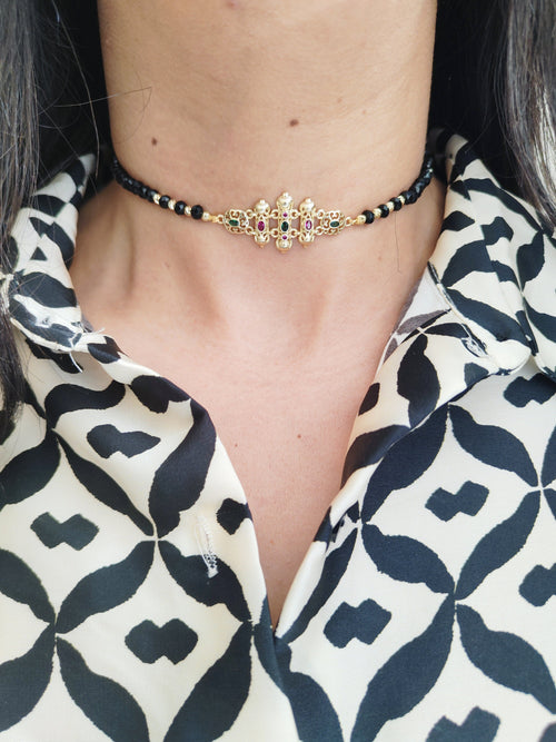 MyTindy Black Amira necklace