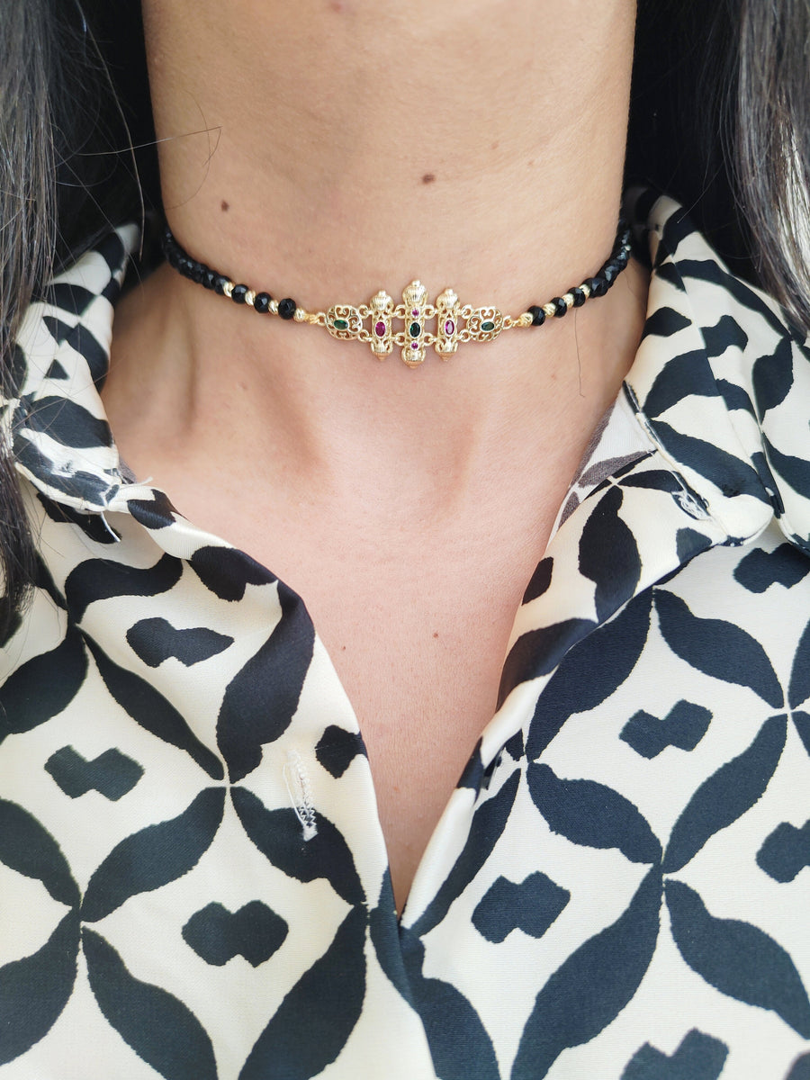 MyTindy Black Amira necklace