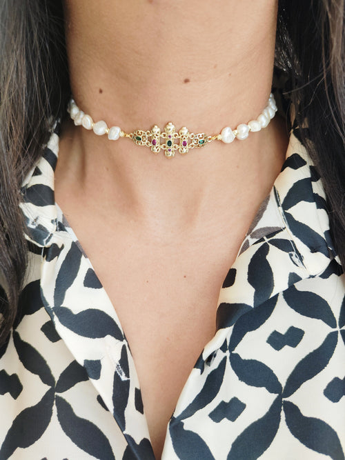 MyTindy White Amira necklace