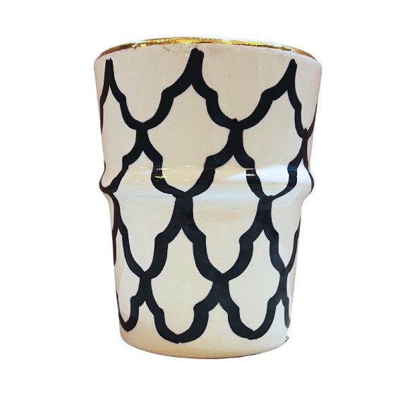 MyTindy ANA - Ceramic & Gold Moroccan Cup