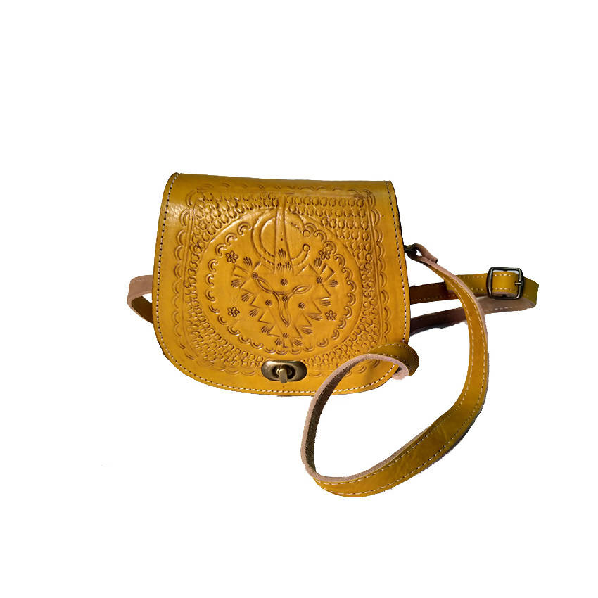 MyTindy ANI Cross Body Leather Bag with Engraving