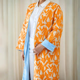 MyTindy ANYA Yellow Embroidered Moroccan Kimono, view 2