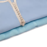 MyTindy Aqua blue Moroccan kaftan for girls kids, view 2