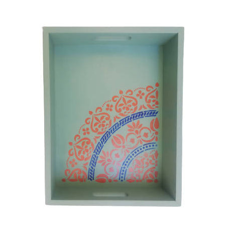 MyTindy Aquamarine serving wooden tray