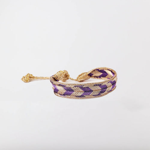MyTindy Arrow bracelet in Rose Gold Purple
