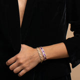 MyTindy Arrow bracelet in Rose Gold Purple, view 2