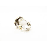 MyTindy Artisan Tuareg Silver & Copper Ring Chevron Bead, view 4
