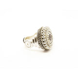 MyTindy Artisan Tuareg Silver Ring Chevron Bead, view 2