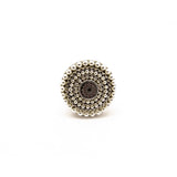 MyTindy Artisan Tuareg Silver Ring Chevron Bead, view 3