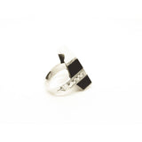 MyTindy Artisan Tuareg Silver Ring Chevron Bead, view 3