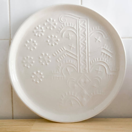 MyTindy RELIEF ATLAS plate - White