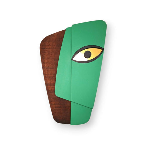 MyTindy Authentic African sculpture Mask 3D Wall Art - Handcrafted Wooden Decor for Living Spaces