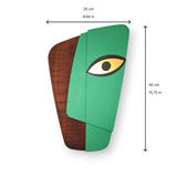 MyTindy Authentic African sculpture Mask 3D Wall Art - Handcrafted Wooden Decor for Living Spaces, view 4