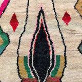 MyTindy Authentic Boujaad Moroccan Rug - Handmade Berber Wool Carpet for Stylish Home Decor, view 5