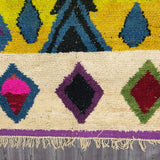 MyTindy Handmade Boujaad Moroccan Rug - Authentic Berber Wool Carpet for Stylish Home Decor, view 3