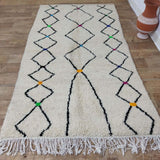 MyTindy Authentic Moroccan Rug 4x8 Ft, Beni Orain Rug, Moroccan Rug, Large Moroccan Rug, 4x8 Rugs, view 4