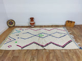 MyTindy Authentic Moroccan rug Style Azilal rug 4x8 ft Handmade rug Berber rug, view 4