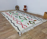 MyTindy Authentic Moroccan rug Style Azilal rug 4x8 ft Handmade rug Berber rug, view 4