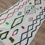 MyTindy Authentic Moroccan rug Style Azilal rug 4x8 ft Handmade rug Berber rug, view 6