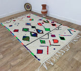 MyTindy Authentic Moroccan rug Style Azilal rug 4x8 ft Handmade rug Berber rug, view 4