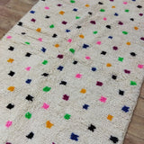 MyTindy Authentic Moroccan rug Style Azilal rug 4x8 ft Handmade rug Berber rug, view 4