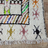 MyTindy Authentic Moroccan rug Style Azilal rug 4x8 ft Handmade rug Berber rug, view 5