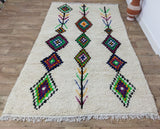MyTindy Authentic Moroccan rug Style Azilal rug 5x8 ft Handmade rug Berber rug, view 2