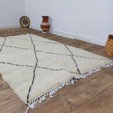 MyTindy Authentic Moroccan rug Style Beni Ouarain rug 4x7 ft Handmade Rug Berber rug, view 4