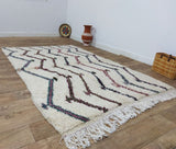 MyTindy Authentic Moroccan rug Style Beni Ouarain rug 4x7 ft Handmade Rug Berber rug, view 5