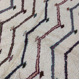 MyTindy Authentic Moroccan rug Style Beni Ouarain rug 4x7 ft Handmade Rug Berber rug, view 6