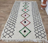 MyTindy Authentic Moroccan rug Style Azilal rug 4x7 ft Handmade Rug Berber rug, view 2