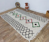 MyTindy Authentic Moroccan rug Style Azilal rug 4x7 ft Handmade Rug Berber rug, view 5