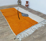 MyTindy Authentic Moroccan rug Style Beni Ouarain rug 5x8 ft Handmade Rug Berber rug, view 4