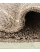 MyTindy Authentic Moroccan Wool Brown Beni Mrirt Rug, view 5