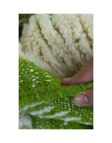MyTindy Authentic Moroccan Wool White and Green Beni Mrirt Rug, view 5