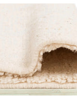 MyTindy Authentic Moroccan Wool White Cream and Black Beni Mrirt Rug, view 5