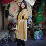 MyTindy AYA Gold Velvet Moroccan Kimono, view 2