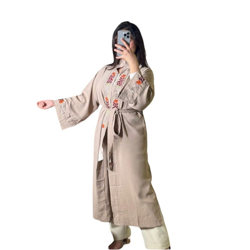 MyTindy AZAL Beige Moroccan Kimono