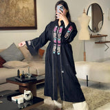 MyTindy AZAL Black Moroccan Kimono, view 2