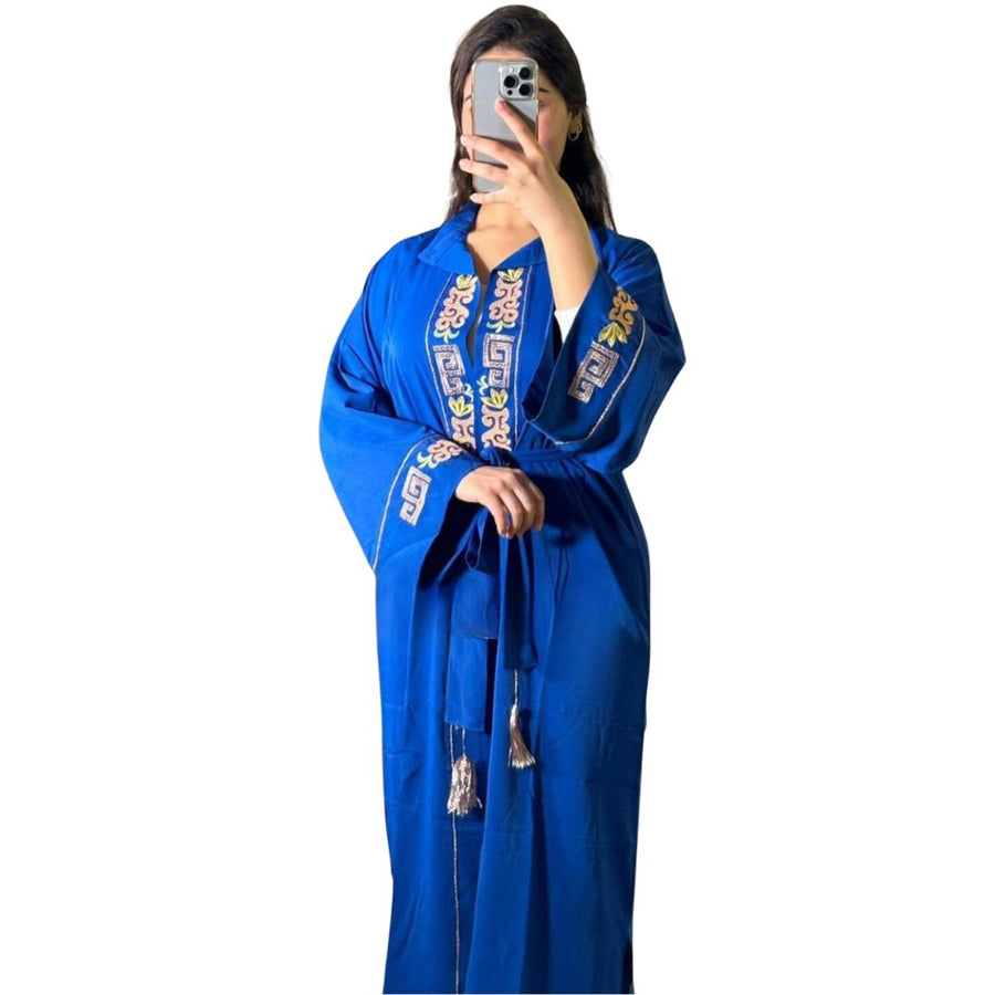 MyTindy AZAL Blue Moroccan Kimono