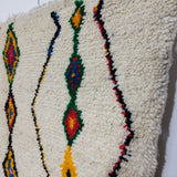 MyTindy Authentic Colorful Rug 5x8 Ft - Moroccan Wool Berber Carpet, view 2