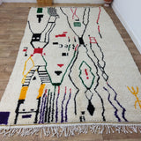 MyTindy Authentic Moroccan Rug Style Azilal Rug - Area Rug 6x10 Feet, view 2