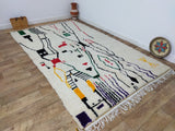 MyTindy Authentic Moroccan Rug Style Azilal Rug - Area Rug 6x10 Feet, view 3