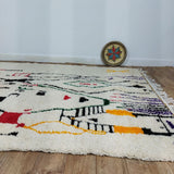 MyTindy Authentic Moroccan Rug Style Azilal Rug - Area Rug 6x10 Feet, view 6