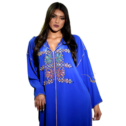 MyTindy Blue Beaded Djellaba
