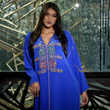 MyTindy Blue Beaded Djellaba, view 2